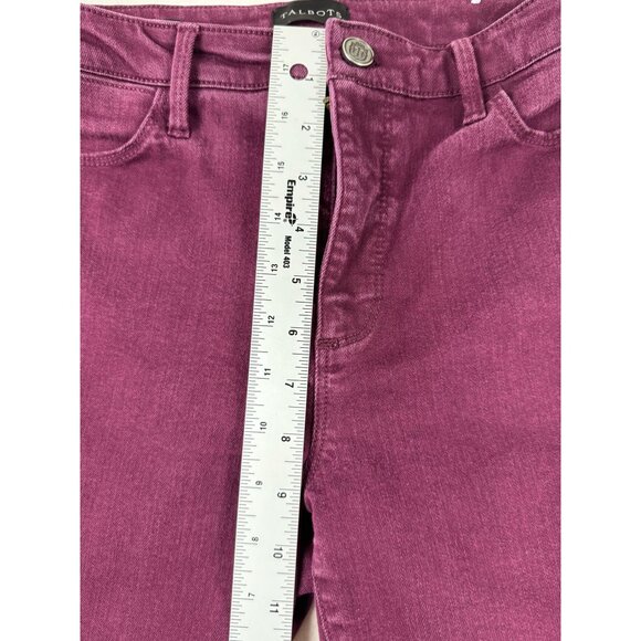 Talbots Women's Jegging Jeans Mid Rise Five Design Pockets Purple Size W29 - Picture 6 of 7